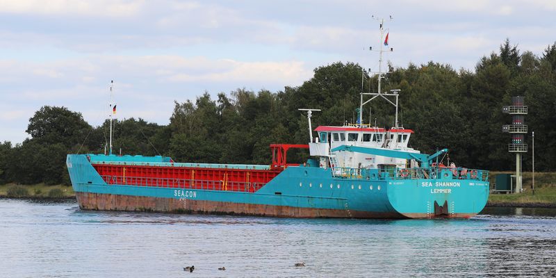 die SEA SHANNON van achtern