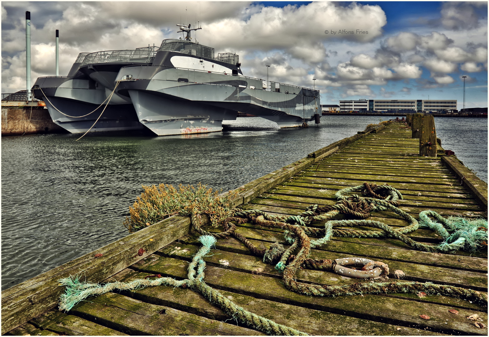 Die "Sea Slice" im Hafen von Esbjerg