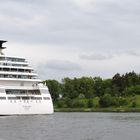 die Seabourn Quest auf dem Nord-Ostsee-Kanal