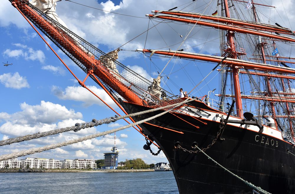 Die "Sedov" zur Hanse Sail 2018 in Warnemünde