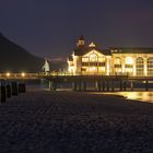 Die Seebrücke in Sellin in der Nacht