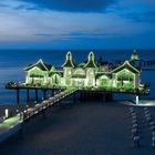 Die Seebrücke ist auf der Insel Rügen in Sellin