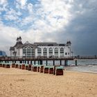 Die Seebrücke von Sellin im stürmischen April