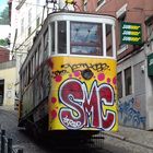 Die Seilbahn von Lissabon/Portugal im Juli 2018