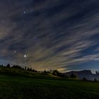 Die Seiser Alm bei Nacht