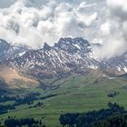 Die Seiseralm in. den Dolomiten.