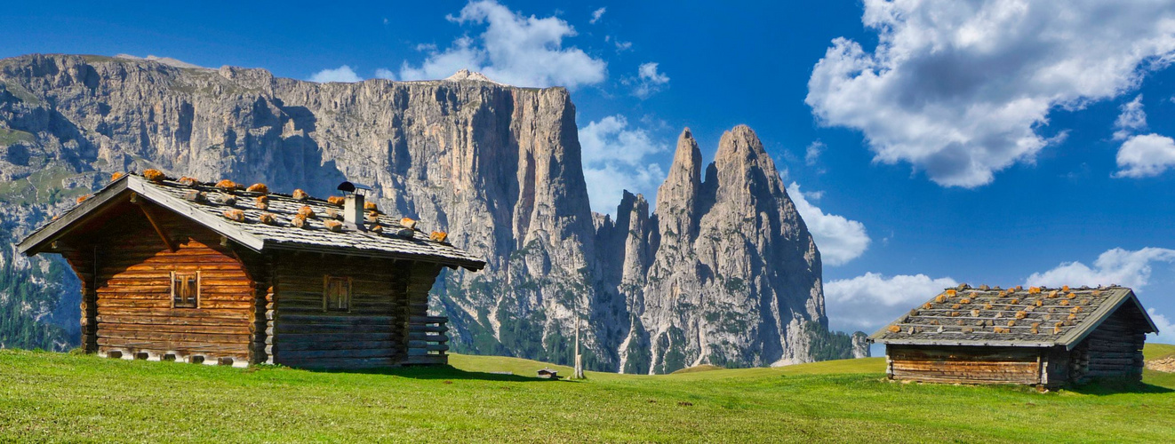 die Seiseralm mit der Sandnerspitze