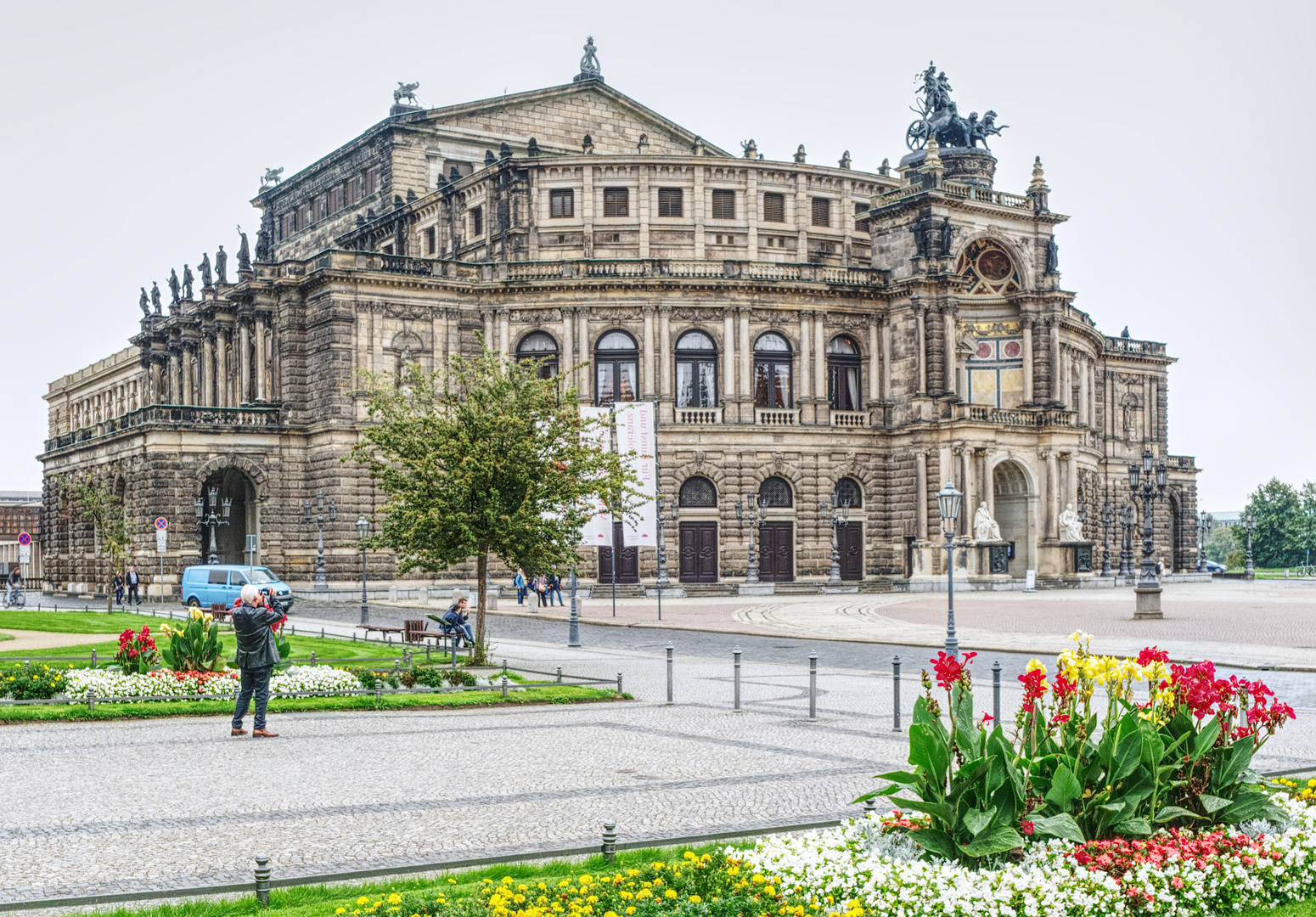 Die Semperoper in Dresden