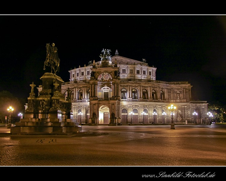 Die Semperoper in Dresden