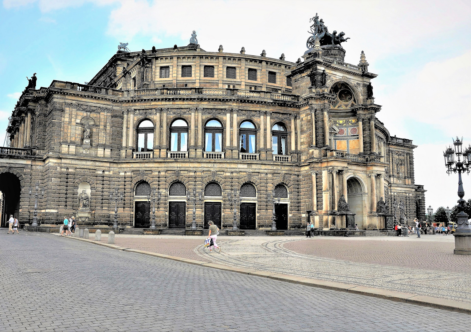 Die Semperoper in Dresden