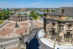 Die Semperoper vom Hausmannsturm