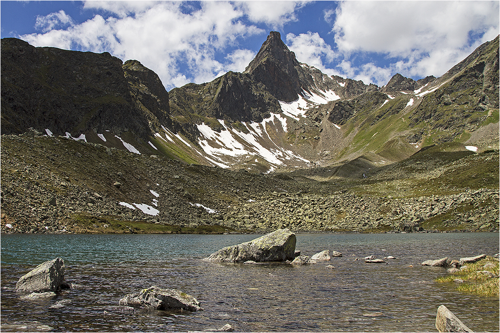 die Sessladspitze mit Sess-See