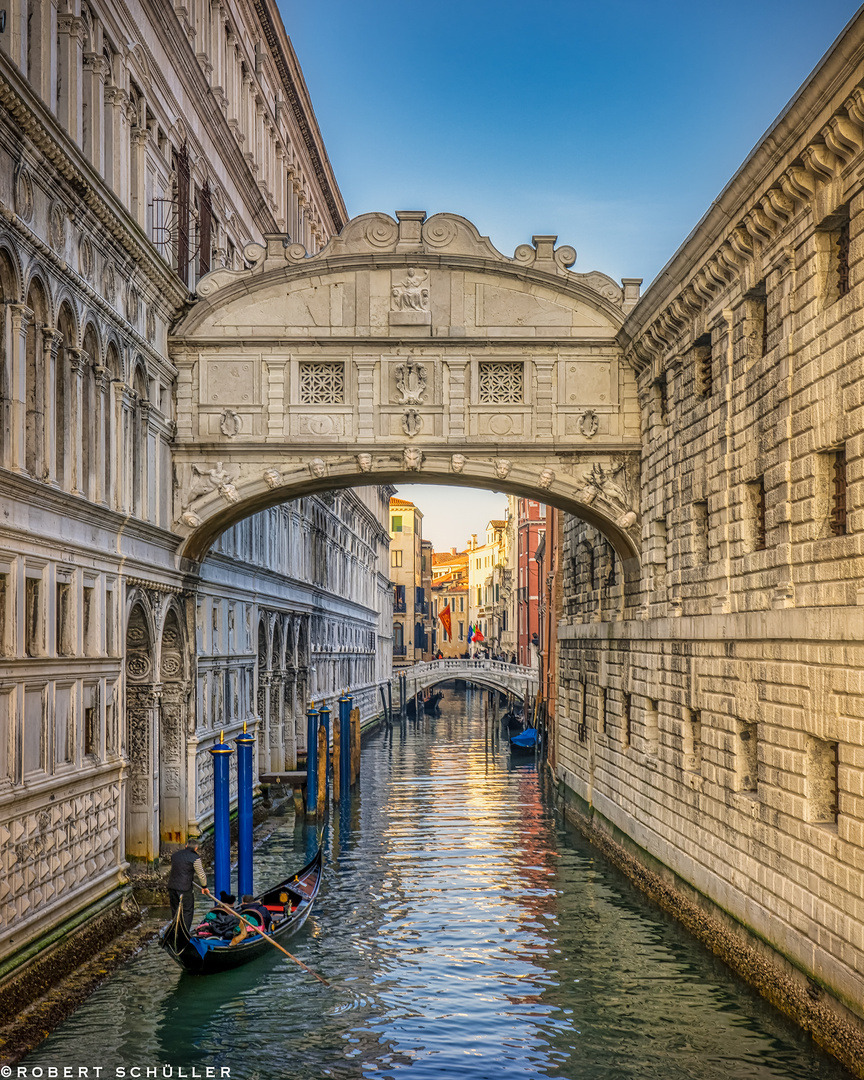 Die Seufzerbrücke in Venedig - ein Symbol für die Leiden während der Quarantäne.