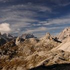 Die Sextener Dolomiten (auch Sextner Dolomiten)...in der Abendsonne, sie...