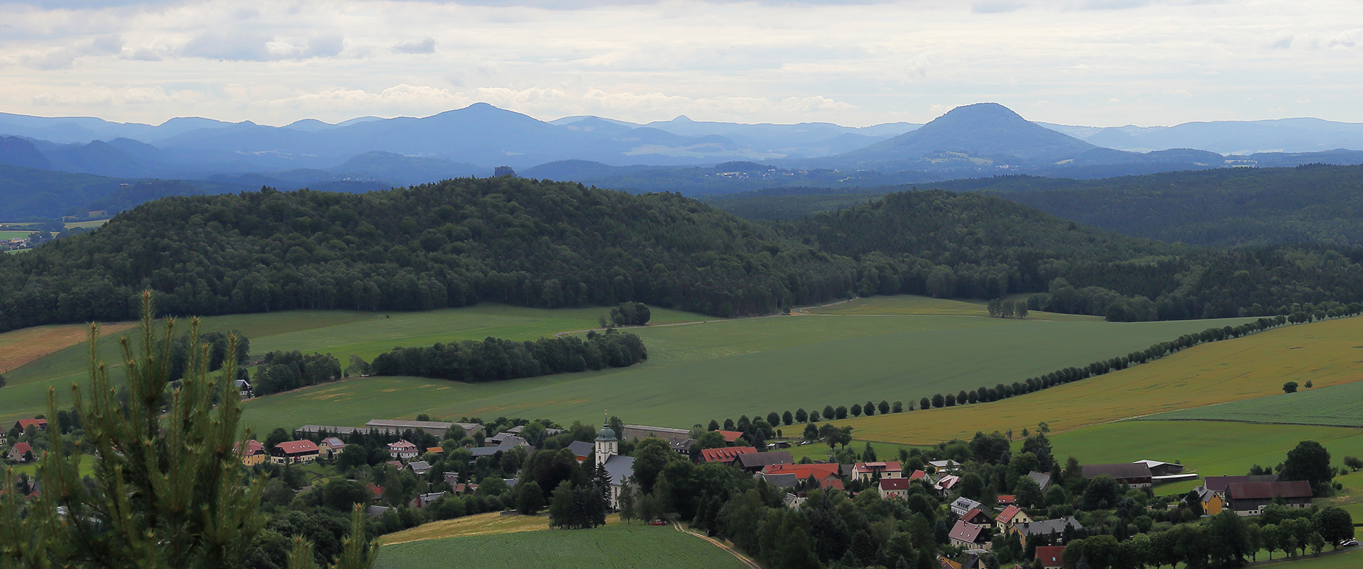 Die Sicht auf fast 40 Berge mußte ich aufnehmen...