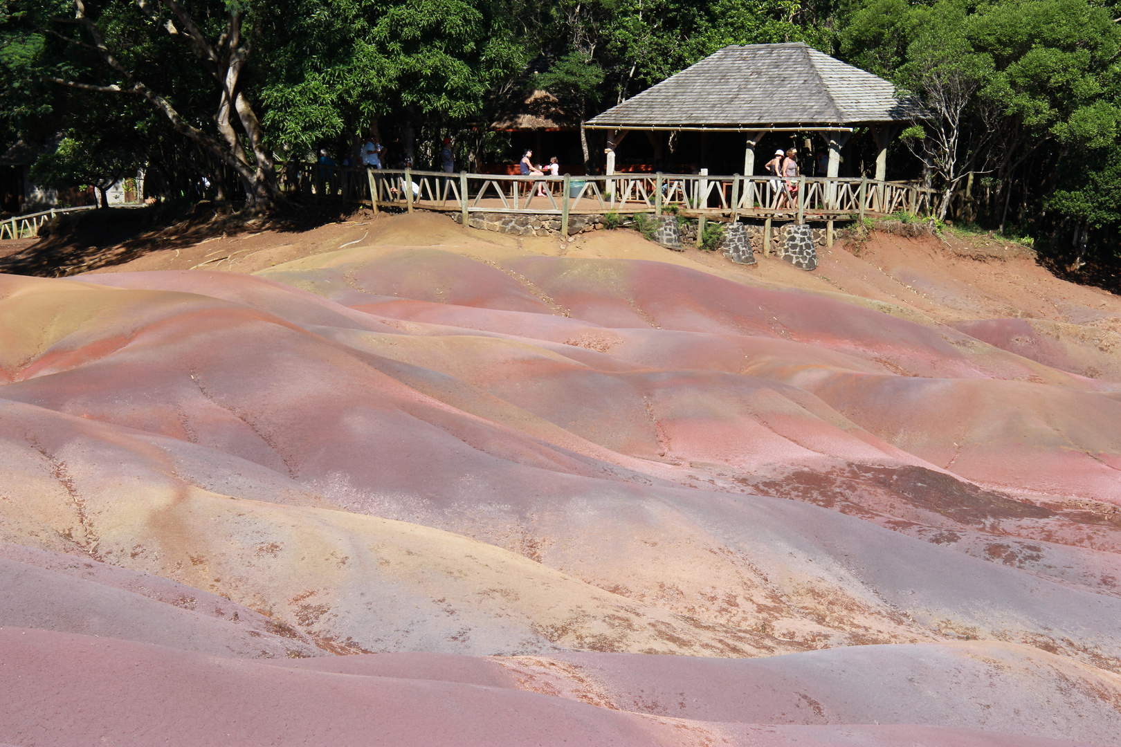 Die sieben-farbige Erde auf Mauritius