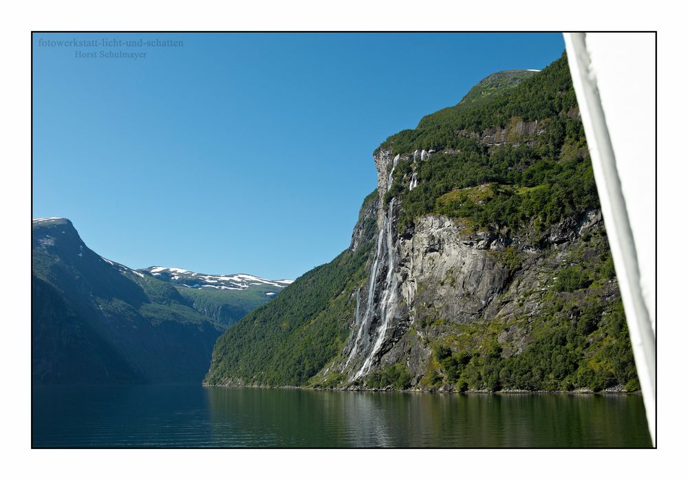 Die sieben Schwestern - Geirangerfjord, Norwegen