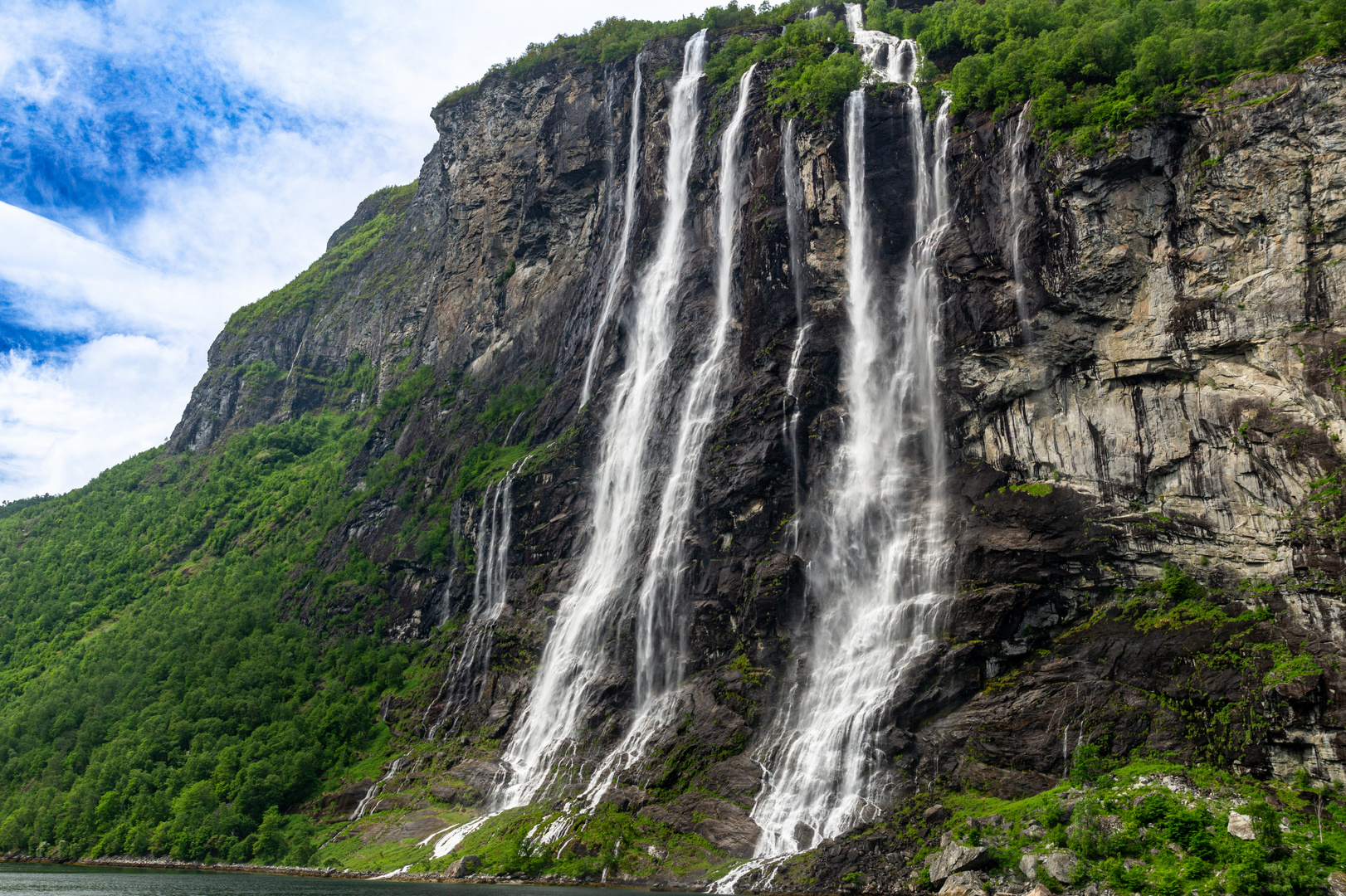 Die "Sieben Schwestern" im Geirangerfjord