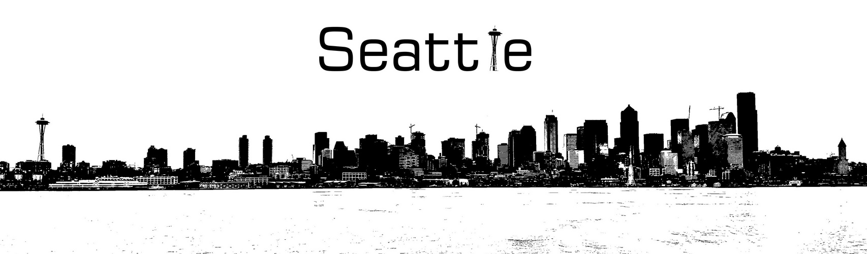 ....die Silhouette von Seattle