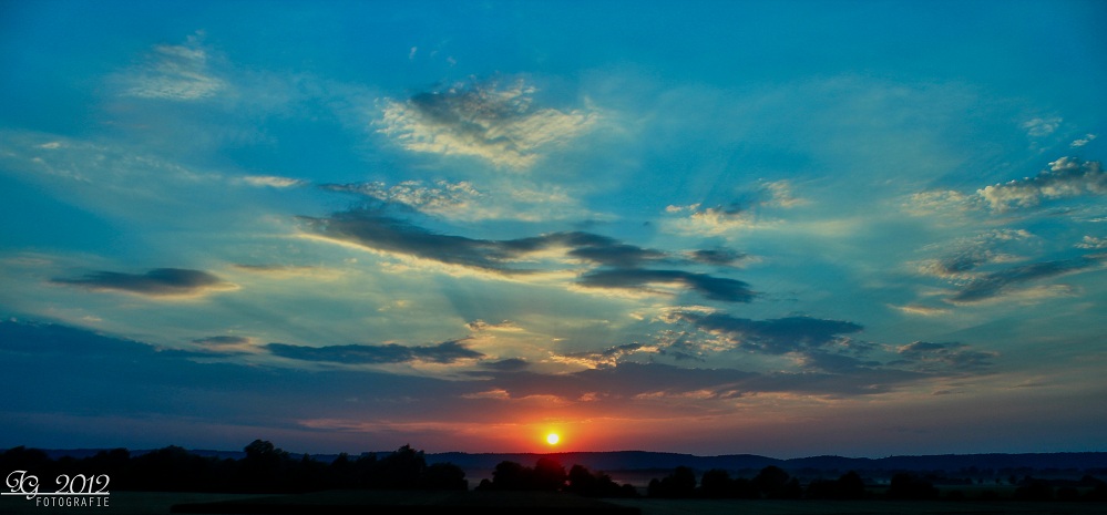 Die sinkende Sonne