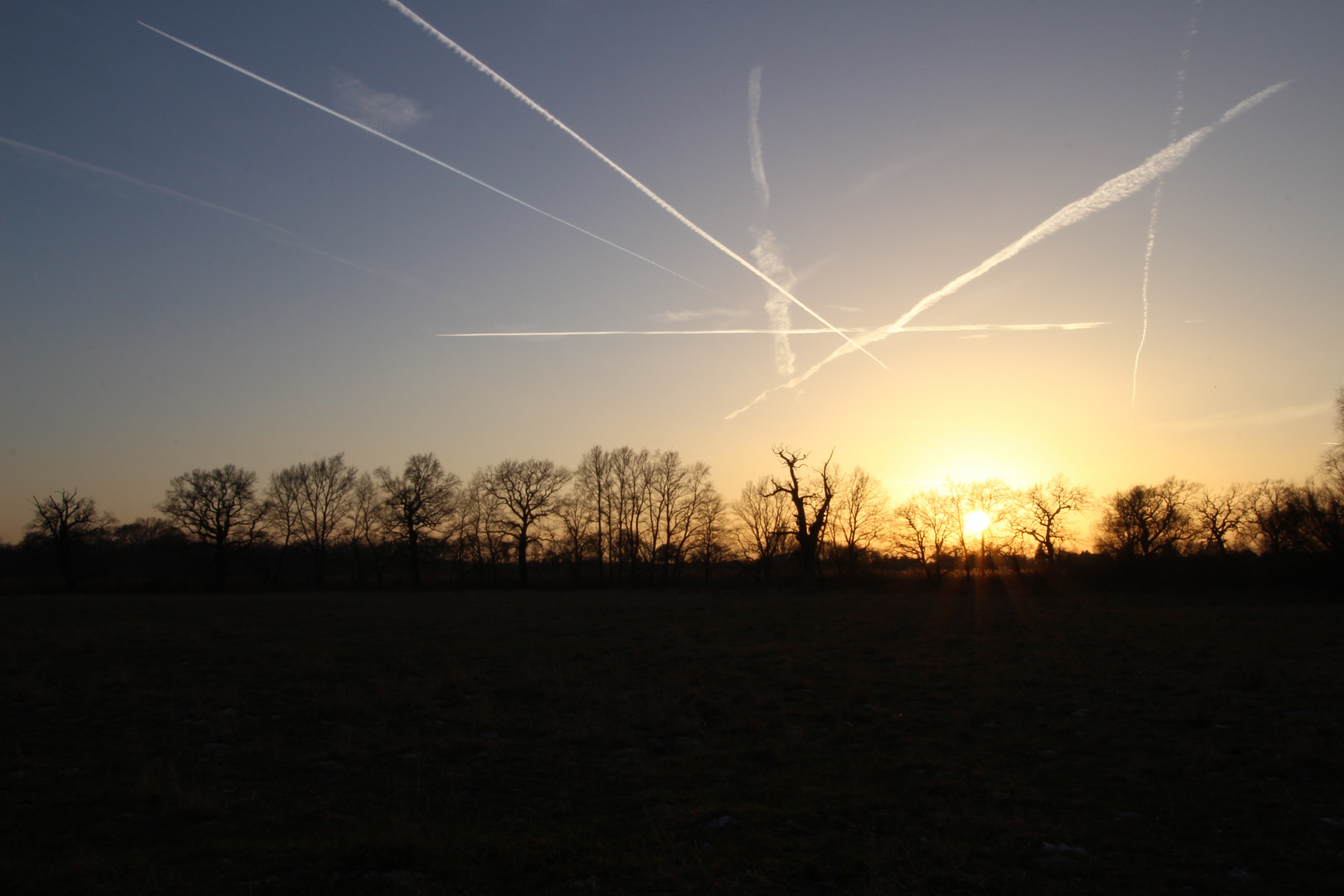 Die sinkende Sonne 