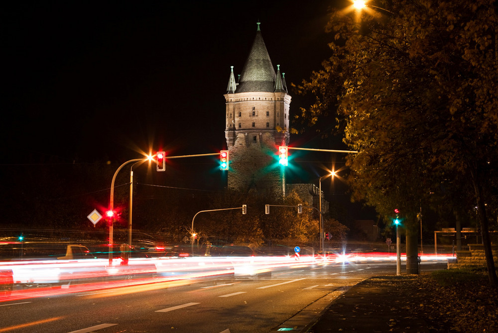 die Sixti Ruine Merseburg im Blick von der B181