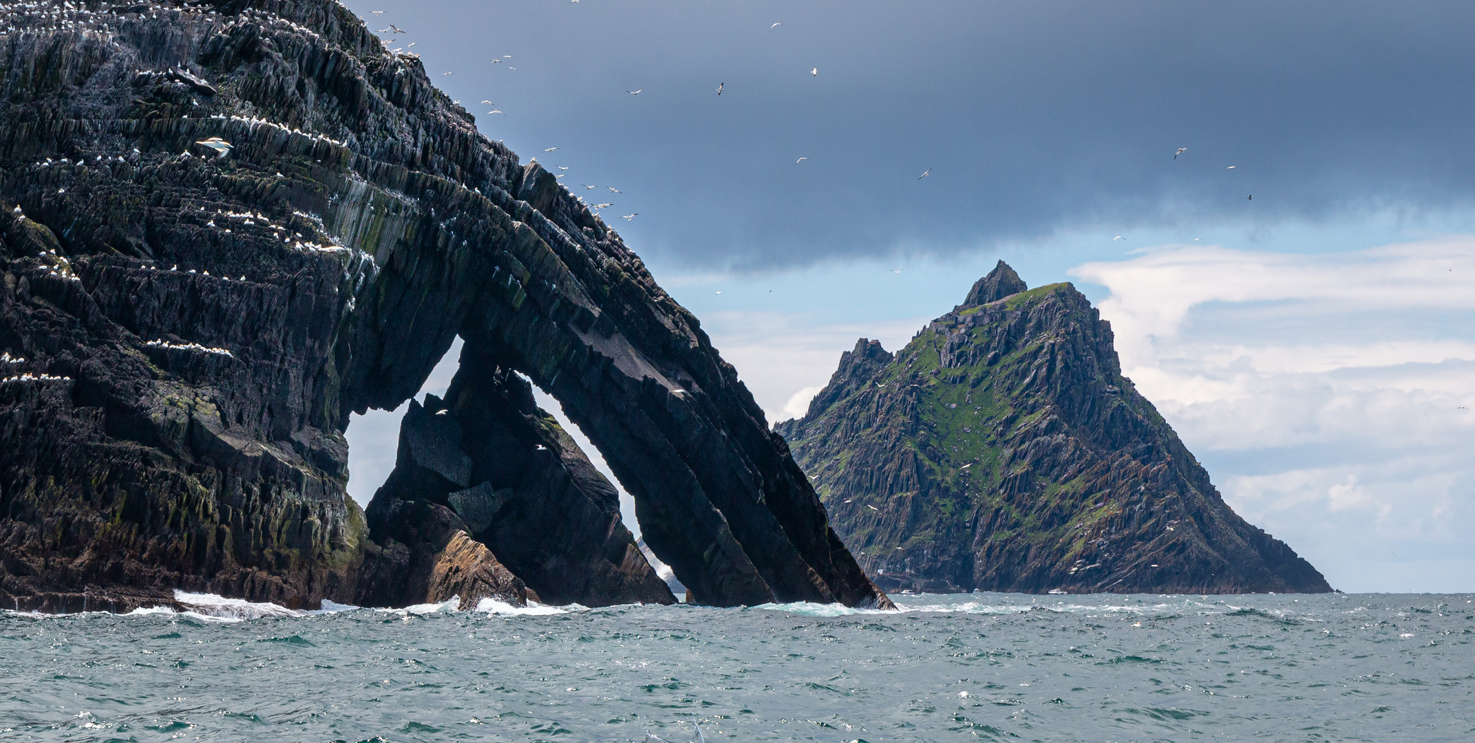 Die Skellig Islands vor Irland. (Star Wars Insel)