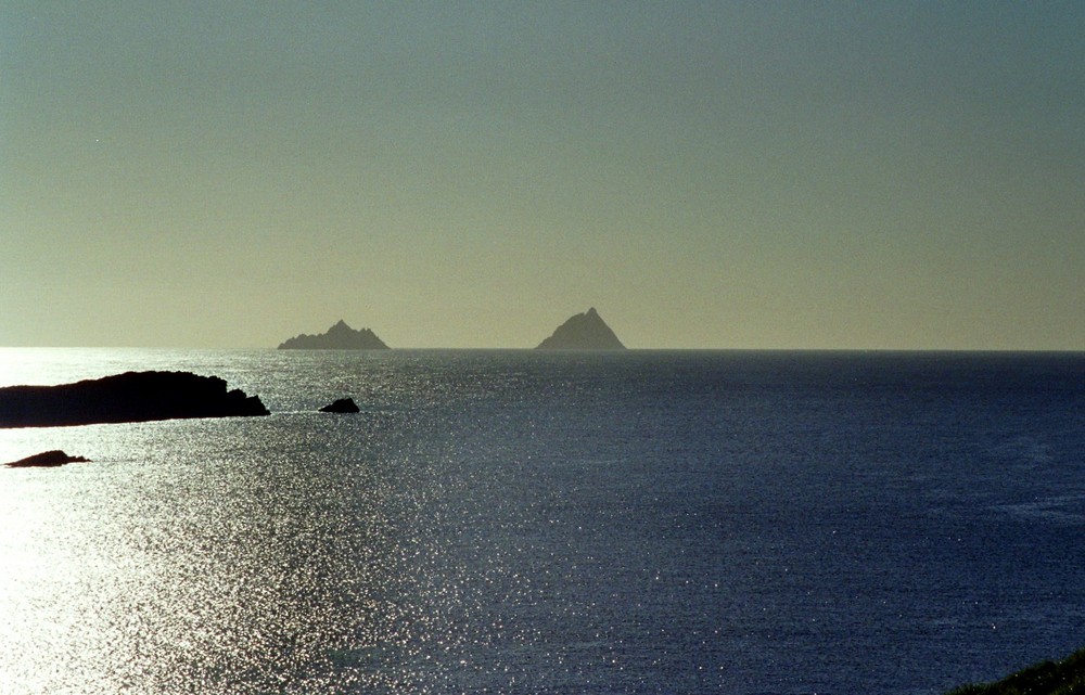 Die Skelligs - aus der Perspekive von Valentia