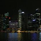 Die Skyline der Marina Bay