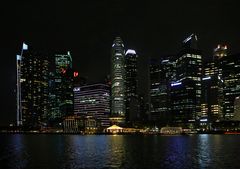 Die Skyline der Marina Bay