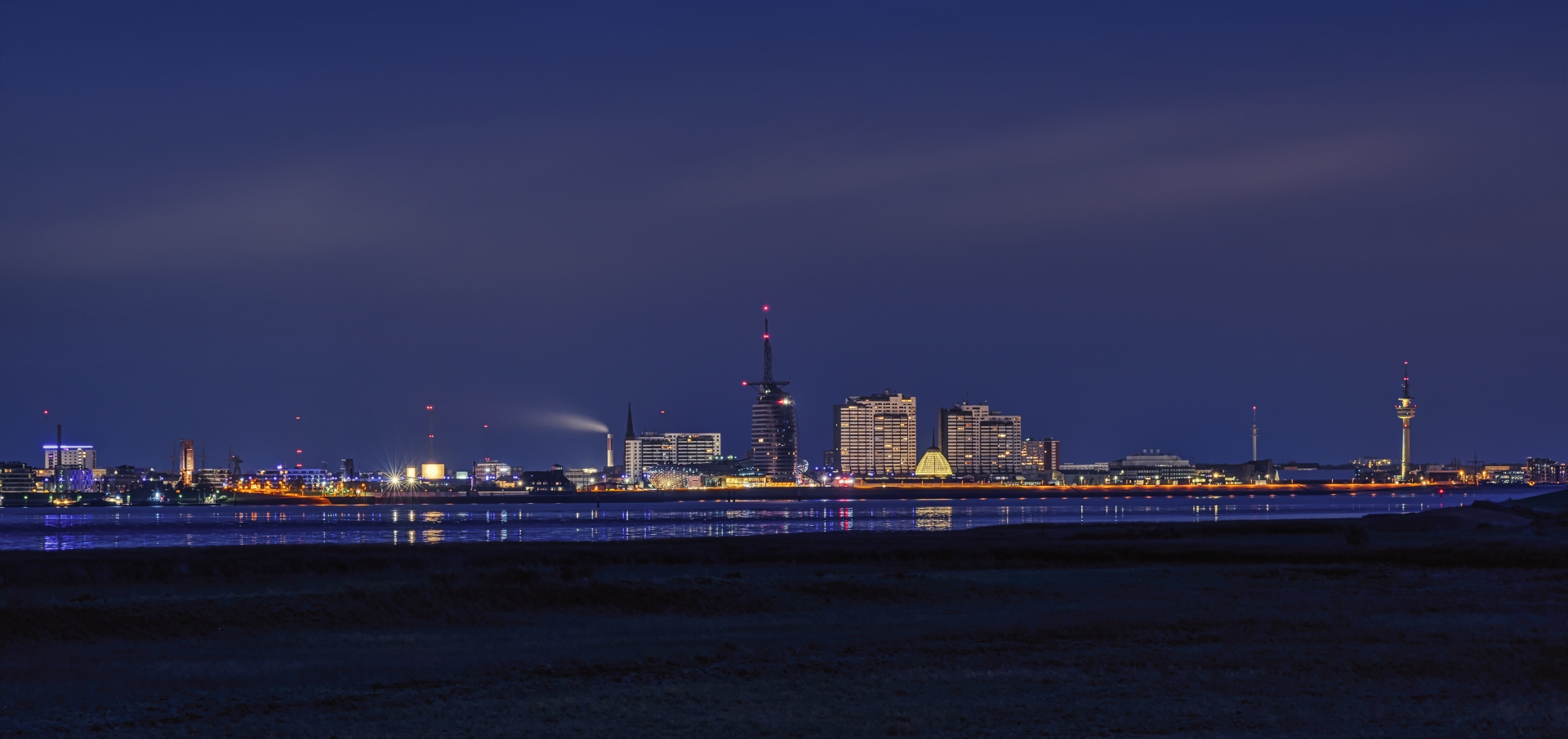 Die Skyline von Bremerhaven