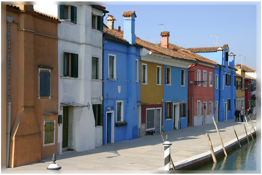 "die Skyline von Burano menschenleer"