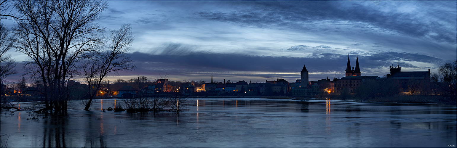 Die Skyline von Calbe/Saale