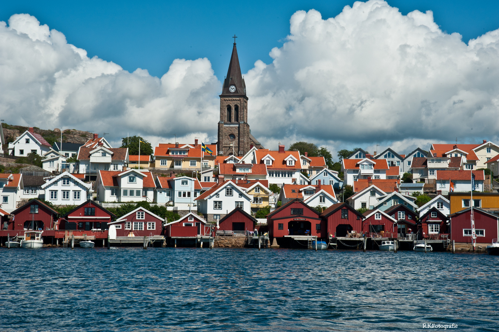 Die Skyline von Fjällbacka in Schweden