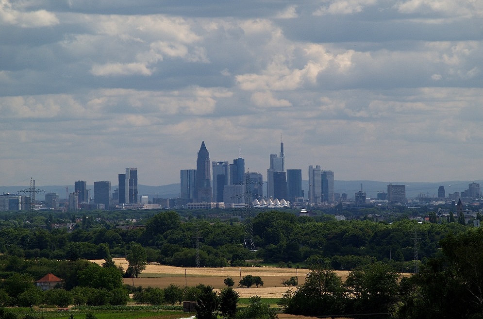 Die Skyline von Frankfurt am Main.....