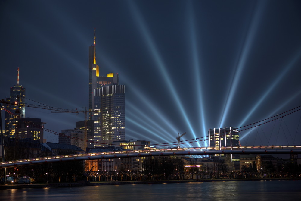 Die Skyline von Frankfurt