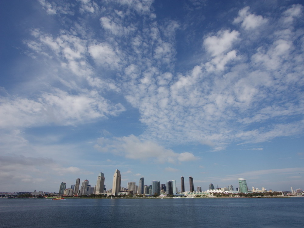 Die Skyline von San Diego...