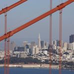 Die Skyline von San Francisco...