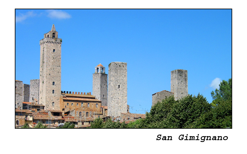 Die Skyline von San Gimignano