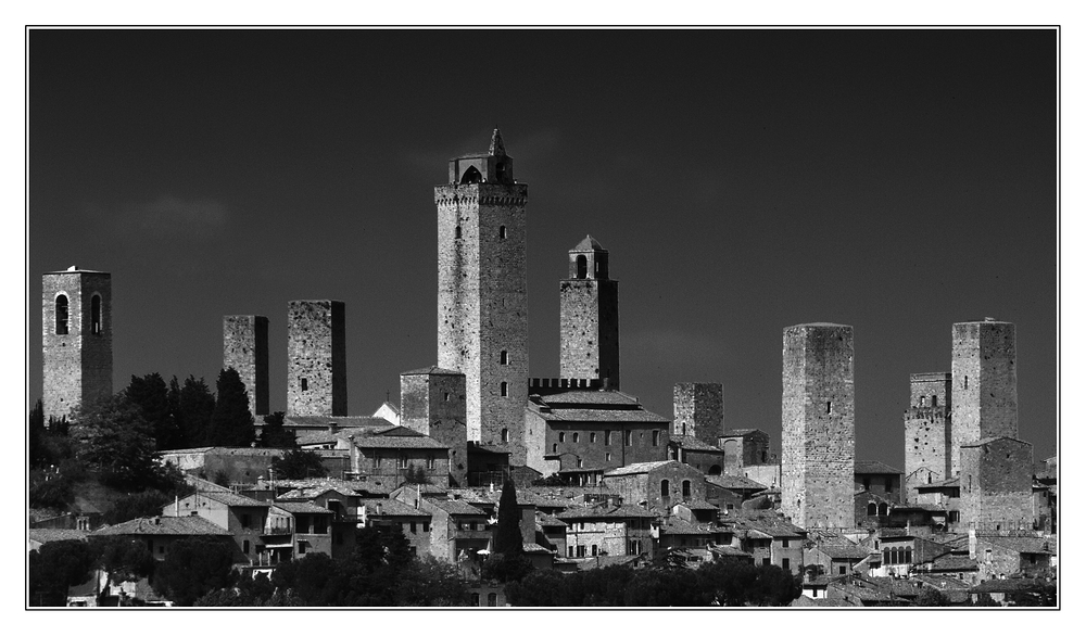 Die Skyline von San Gimignano