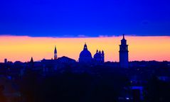 Die Skyline von Venedig im Sonnenaufgang