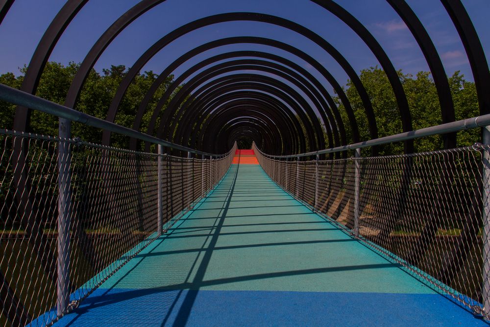 Die "Slinky- Springs- to Fame" Brücke (Oberhausen)