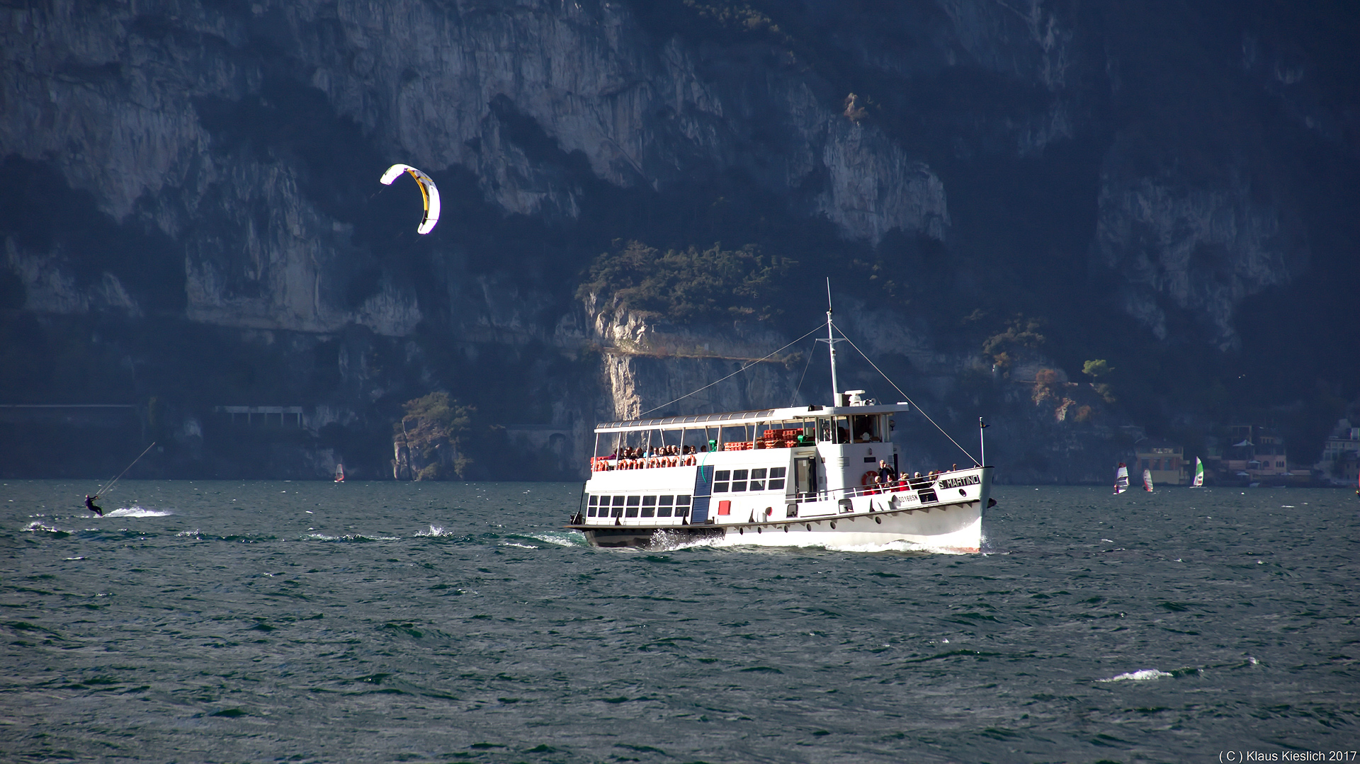 Die S.Martino wird mich wieder von Torbole nach Limone sul Garda bringen