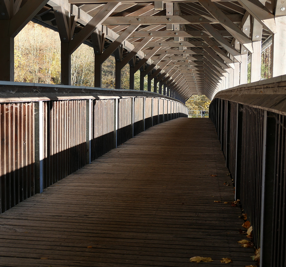 Die so genannte Holzbrücke...