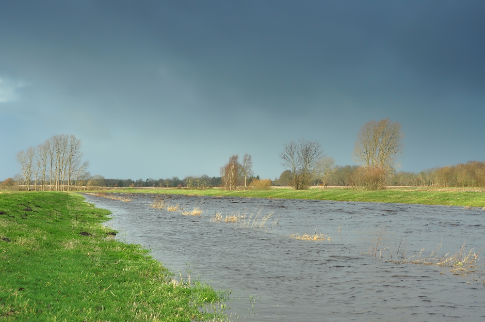 Die Soeste bei Sturm(flut)