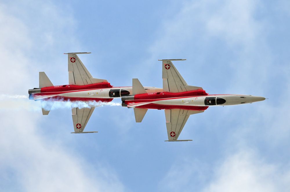 Die Solisten der Patrouille Suisse