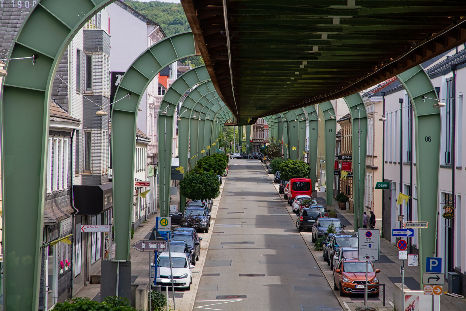 Die Sonnborner Strasse in Wuppertal