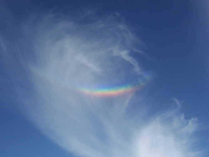 die Sonne brennt und ich seh Regenbögen