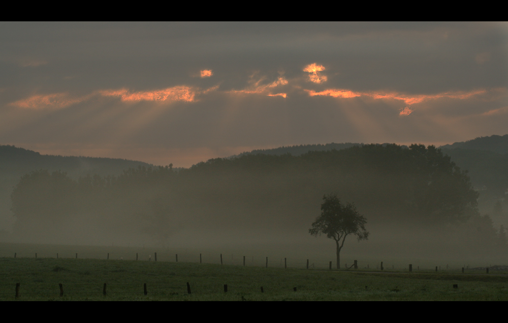 Die Sonne bricht sich ihre Bahn