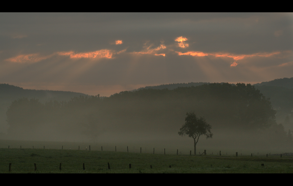 Die Sonne bricht sich ihre Bahn